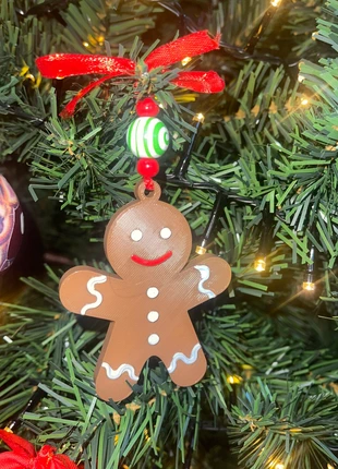 Peperkoekmannetje kersthanger – 9 cm, merk: Handgemaakt, staat: Nieuw zonder prijskaartje, € 3,25, € 4,11 inclusief Kopersbescherming