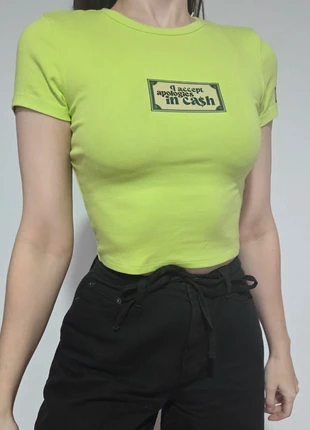 New designer t-shirt "I accept apologies in cash", brand: Selfmade, condizioni: Nuovo con cartellino, taglia: M / IT 42 / EU 38, €10.00, €11.20 include la Protezione acquisti