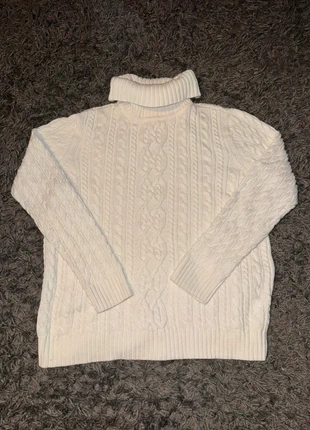 Pull col roulé en maille Croft&Barrow - Crème - Taille L - Femme, brand: Vintage Dressing, condizioni: Ottime, taglia: L / IT 44 / EU 40, €5.00, €5.95 include la Protezione acquisti