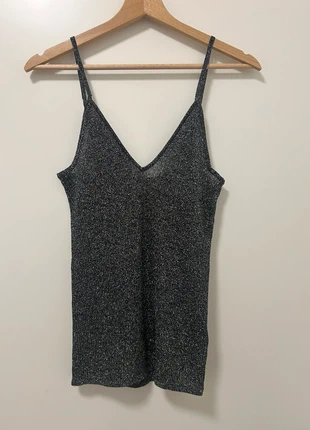 Glitter top, merk: H&M, staat: Heel goed, maat: S / 36 / 8, € 4,00, € 4,90 inclusief Kopersbescherming