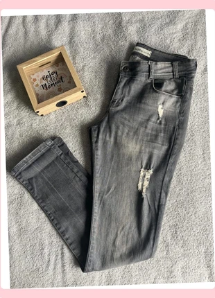 Jean gris super skinny Mim – Taille 38 – Effet déchiré tendance, marque: Mim, état: Très bon état, taille: M / 38 / 10, 4,97 €, 5,92 € Protection acheteurs (Pro) incluse