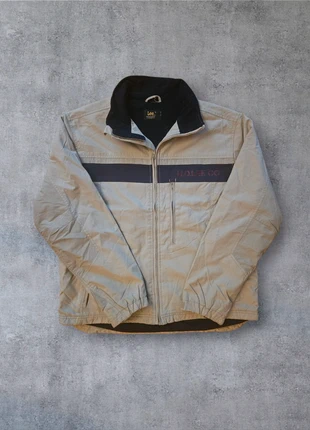 Light Beige Zip-Up Jacket with Navy Chest Stripe – Casual Workwear Lee Established in 1889, marque: Vintage Dressing, état: Très bon état, taille: L, 17,00 €, 18,55 € Protection acheteurs incluse