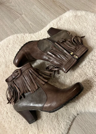 Tamaris Fransenstiefel Stiefeletten Echtleder Cowboy Boots Gr.39 Festival Vintage Boho, marque: Tamaris, état: Très bon état, taille: 39, 39,00 €, 41,65 € Protection acheteurs incluse