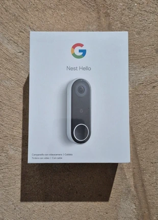 NEUF - Sonnette Vidéo Google Nest Hello (Filaire) - Noir, marque: Google, état: Très bon état, 69,00 €, 73,15 € Protection acheteurs incluse