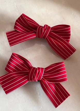 Lot barrettes rouge rayés, marque: maelina, état: Très bon état, 3,50 €, 4,38 € Protection acheteurs (Pro) incluse