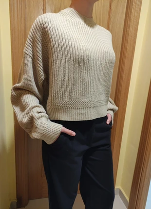 Jersey beige invierno talla L, marque: Bershka, état: Très bon état, taille: L / 40 / 12, 4,00 €, 4,90 € Protection acheteurs incluse