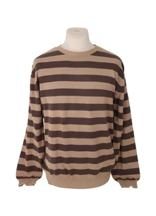 Pull rayé Tibet Collection – marron et beige – 100 % coton – taille XL, merk: Tibet, staat: Nieuw zonder prijskaartje, maat: XL, € 13,00, € 14,35 inclusief Kopersbescherming