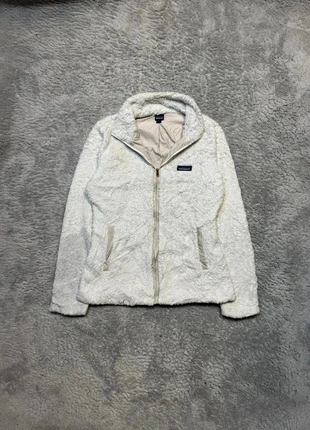 Veste gilet full zip polaire hiver patagonia blanc crème poils long taille M femme, marca: Patagonia, estado: Muy bueno, tamaño: M / 38 / 10, 38,00 €, 40,60 € Protección al comprador incluida
