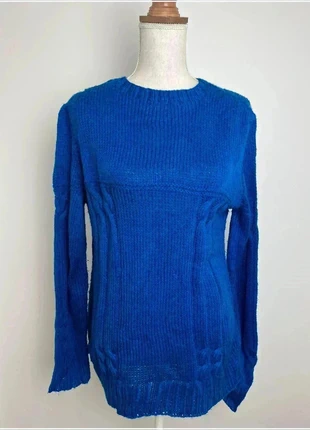 Pull sweat col rond en maille bleu pour femme taille L #CS2, condition: Very good, size: L / 40 / 12, €10.00, €11.20 includes Buyer Protection