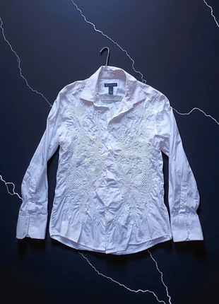 Vicotorian Visual Kei Style White Embroidered Shirt 🤍, état: Bon état, taille: M, 40,00 €, 42,70 € Protection acheteurs (Pro) incluse