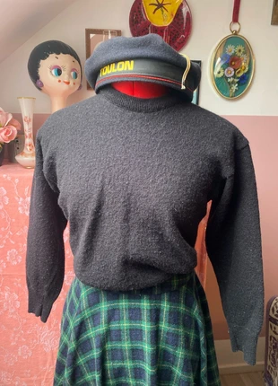 🖤 Pull Col Rond Noir - 50% Laine d'Agneau - Fabriqué en Italie, brand: Vintage, condition: Good, size: L / 40 / 12, €10.00, €11.20 includes Buyer Protection