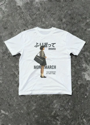 Tshirt Blanc Look back Japan style 100% coton, brand: Graphic Tee, condition: New without tags, size: M, €13.00, €14.35 includes Buyer Protection Pro