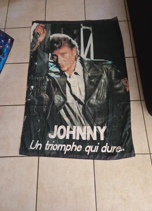 Poster toile Johnny hallyday, marque: johnny hallyday, état: Bon état, 1,00 €, 1,75 € Protection acheteurs incluse