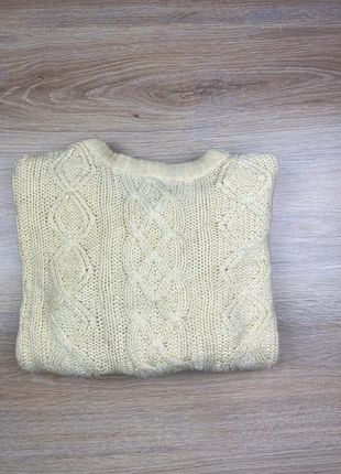 Pull vintage torsadé col rond homme taille M crème |#PU22S, brand: Vintage Dressing, condition: Good, size: M, €7.90, €9.00 includes Buyer Protection