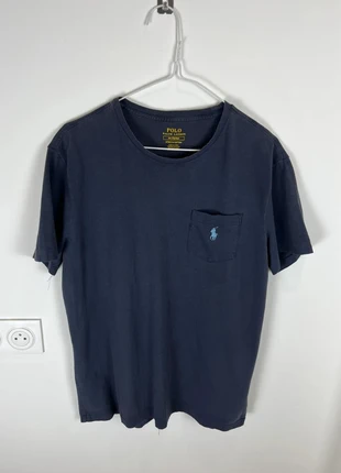 T-shirt Ralph Lauren noir logo bleu - taille M, brand: Ralph Lauren, condition: Very good, size: M, €20.00, €21.70 includes Buyer Protection