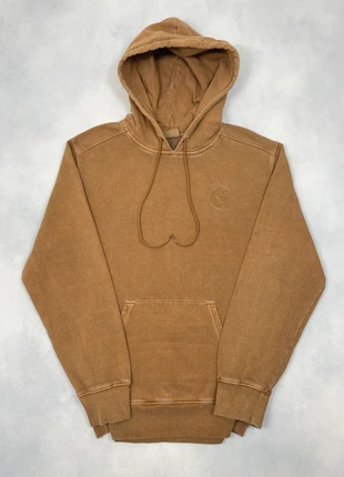 Pull Carhartt wip Moutarde Délavé Brodé Coupe large 100% coton Hoodie Sweatshirt - Taille M #1527, marke: Carhartt, zustand: Sehr gut, größe: M, 49,00 €, 52,15 € beinhaltet Vinted-Käuferschutz Pro