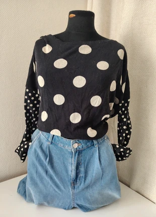 Pull • Vintage • Pois • Y2K • Retro • Parisienne, marque: Vintage Dressing, état: Bon état, taille: L / 40 / 12, 6,00 €, 7,00 € Protection acheteurs incluse