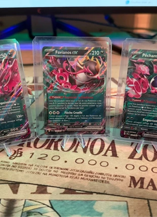 Trois cartes EX Fables Nébuleuses, merk: Pokémon, staat: Nieuw zonder prijskaartje, € 4,00, € 4,90 inclusief Kopersbescherming