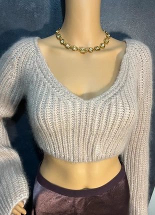 Fendi cropped pull jumper sweater mohair cachemire cashmere soie Silk seda taille 38 promise, brand: Fendi, condizioni: Nuovo con cartellino, taglia: M / IT 42 / EU 38, €100.00, €105.70 include la Protezione acquisti