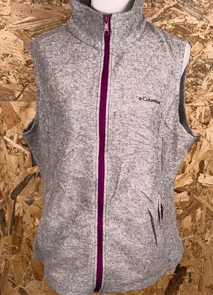 Columbia / Gilet polaire sans manches / Femme XL / Gris chiné / Randonnée Outdoor Chaud 305, merk: Columbia, staat: Heel goed, maat: XL / 42 / 14, € 19,00, € 20,65 inclusief Kopersbescherming