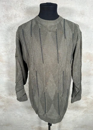 Pull Hiver Ethnic Vintage 80s 90s y2k Four Seasons gris rayé vertical taille M, brand: Vintage Dressing, condition: Very good, size: M, €27.00, €29.05 includes Buyer Protection Pro