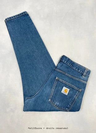 Jean Carhartt wip Bleu Marine Loose modèle Newel Pant 100% coton Workwear Denim - Taille S w29 #1436, marca: Carhartt, estado: Muito bom, tamanho: PT 38 | W29, €49.00, €52.15 inclui Proteção do Comprador Pro