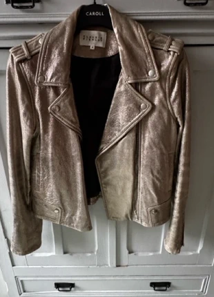 Claudie Pierlot Leather Biker Jacket - Size 38, marque: Claudie Pierlot, état: Très bon état, taille: M / 38 / 10, 120,00 €, 126,70 € Protection acheteurs incluse