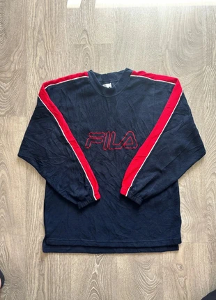 Sweat Fila marine et rouge vintage années 90 - taille M - manches longues, marca: FILA, estado: Muy bueno, tamaño: M, 29,99 €, 32,19 € Protección al comprador incluida