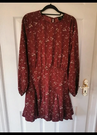 AX Paris burgundy floral dress size UK12 / EUR40, brand: AX Paris, condition: Very good, size: L / 40 / 12, €6.99, €8.04 includes Buyer Protection