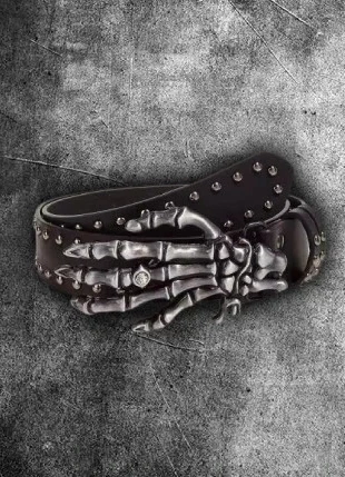 ceinture gothique emo alternative avec skull argenté squelette main de squelette argenté, brand: Alternative, condition: New without tags, size: 105 cm, €16.00, €17.50 includes Buyer Protection