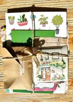 Kit scrapbooking journaling, illustration de carnet - Thème jungle, plantes et fleurs, brand: Craft, condition: New with tags, €4.00, €4.90 includes Buyer Protection