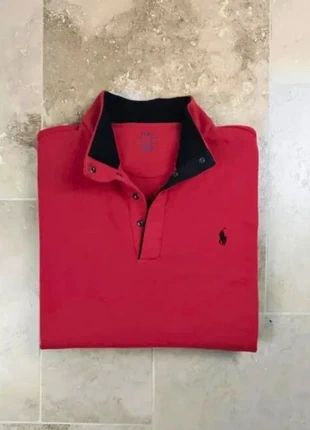 Pull quart zip à compresse Ralph Lauren - Homme XL - Rouge logo noir - Excellent état, marque: Ralph Lauren, état: Très bon état, taille: XL, 57,00 €, 60,55 € Protection acheteurs (Pro) incluse