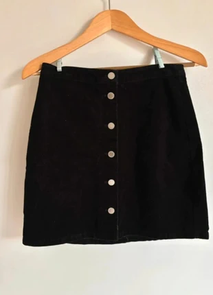 Jupe velour noir, brand: Mango, condition: Very good, size: XS / 34 / 6, €16.00, €17.50 includes Buyer Protection