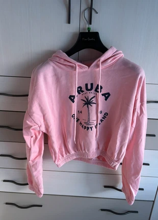 Felpa crop corta in pile, brand: MODA, condizioni: Nuovo senza cartellino, taglia: M / IT 42 / EU 38, €5.50, €6.48 include la Protezione acquisti