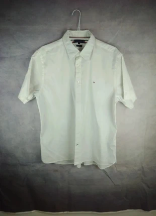 Chemise Tommy Hilfiger - Manche Courte - Blanche - 100% Coton - XL, marque: Tommy Hilfiger, état: Très bon état, taille: XL, 13,20 €, 14,56 € Protection acheteurs incluse