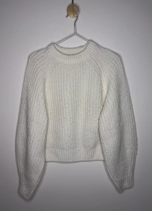 Maglione bianco morbido – taglia XS (vestibilità S/M), marque: Bershka, état: Bon état, taille: XS / 34 / 6, 13,00 €, 14,35 € Protection acheteurs incluse