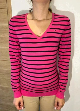 Pull Tommy Hilfiger Rose - Col V - Taille M - Femme, marque: Tommy Hilfiger, état: Très bon état, taille: M / 38 / 10, 17,90 €, 19,50 € Protection acheteurs incluse