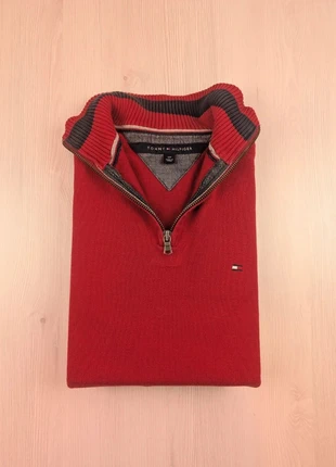 Pull 1/4 Zip Rouge Tommy Hilfiger Logo Brodé/ Taille S / 030, marque: Tommy Hilfiger, état: Très bon état, taille: S, 28,00 €, 30,10 € Protection acheteurs (Pro) incluse