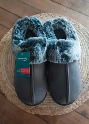 Pantoufles fourrées, pointure 40/41, marque: Hometop, état: Neuf avec étiquette, taille: 40, 12,50 €, 13,83 € Protection acheteurs incluse