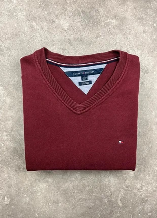 Pull Col V Tommy Hilfiger Bordeaux 2XL Homme, marke: Tommy Hilfiger, zustand: Gut, größe: XXL, 14,00 €, 15,40 € beinhaltet Vinted-Käuferschutz Pro