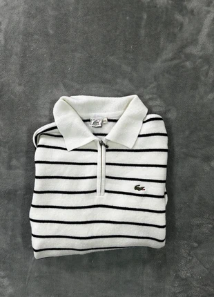 Vintage Lacoste Half-Zip Cotton Knit Sweater – Made in France (Fits L/XL), brand: Lacoste, condizioni: Ottime, taglia: XL, €35.00, €37.45 include la Protezione acquisti