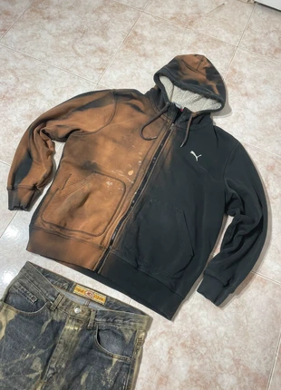 Oversized hooded jacket with a 90s vintage distressed effect and a Topgun Flow hip-hop vibe., marque: Vintage Dressing, état: Très bon état, taille: L, 24,99 €, 26,94 € Protection acheteurs incluse