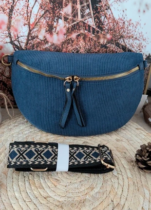 Sac Banane En Velours Côtelé, marque: Cmonbijou, état: Neuf avec étiquette, 10,00 €, 11,20 € Protection acheteurs (Pro) incluse