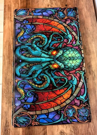 Tapis de Jeu/Bureau "Cthulhu Vitrail" - Neuf ! 🎨, brand: CM, condition: Very good, €20.90, €22.65 includes Buyer Protection Pro