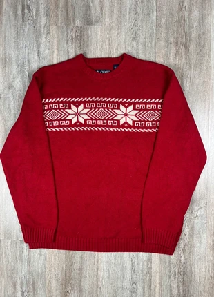 Gros pull Chaps Vintage Epais Rouge Motifs Nordique, Taille XL, marque: CHAPS, état: Très bon état, taille: XL, 18,00 €, 19,60 € Protection acheteurs (Pro) incluse