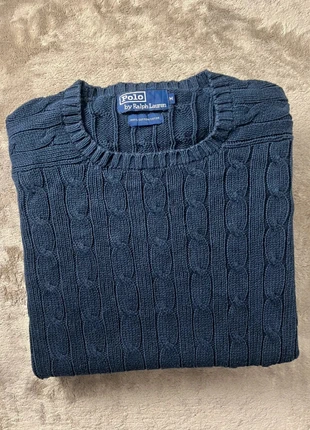 Pull torsadé Ralph Lauren authentique– Taille M marine, marque: Ralph Lauren, état: Très bon état, taille: M, 35,00 €, 37,45 € Protection acheteurs incluse