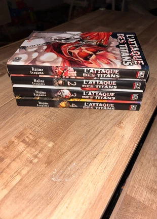L’attaque des titans T1 à 4, estado: Muito bom, €10.00, €11.20 inclui Proteção do Comprador