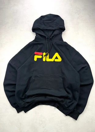 Sweat Capuche Fila Noir Logo Floqué Blanc Taille M Homme Femme Rétro Sportswear, marca: FILA, estado: Muy bueno, tamaño: M, 21,90 €, 23,70 € Protección al comprador Pro incluida