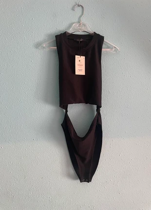 Body negro aberturas NUEVO de Bershka - ideal Nochebuena, Nochevieja y fiestas, marque: Bershka, état: Neuf avec étiquette, taille: S / 36 / 8, 6,99 €, 8,04 € Protection acheteurs incluse