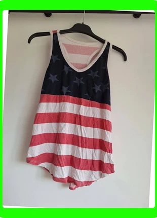 Débardeur motif drapeau américain T36, état: Très bon état, taille: S / 36 / 8, 2,00 €, 2,80 € Protection acheteurs (Pro) incluse